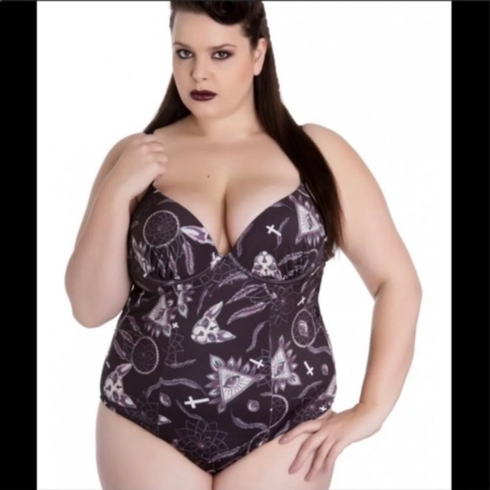 NWT hell bunny arcane swimsuit
